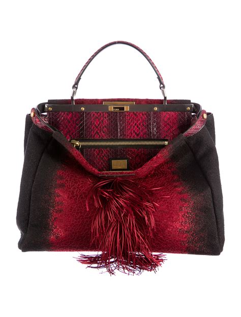 fendi sac peekaboo|fendi peekaboo for sale.